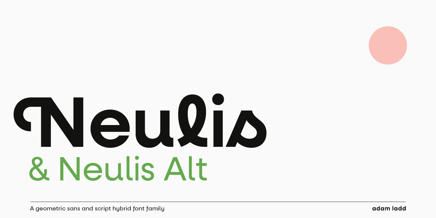 Schriftart Neulis